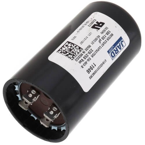 Jard 11946 - 108-130 MFD Round Start Capacitor (220/250V)
