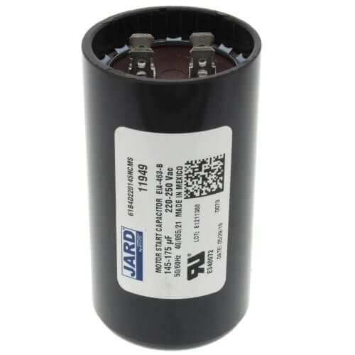 Jard 11949 - 145-175 MFD Round Start Capacitor (220/250V)