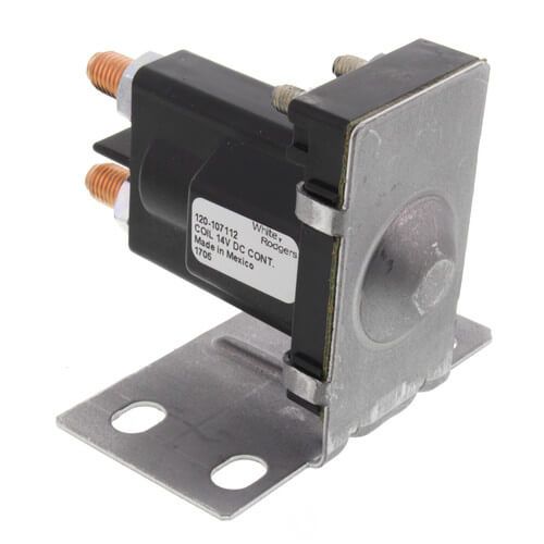White Rodgers 120-107112 - Solenoid w/ Continuous Duty, Normally Open Continuous Contact Rating 100 Amps (14 VDC Isolated Coil)