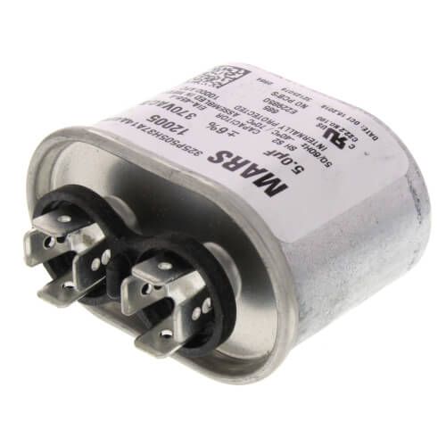 Mars 12005 - 5 MFD Oval Run Capacitor (370V)