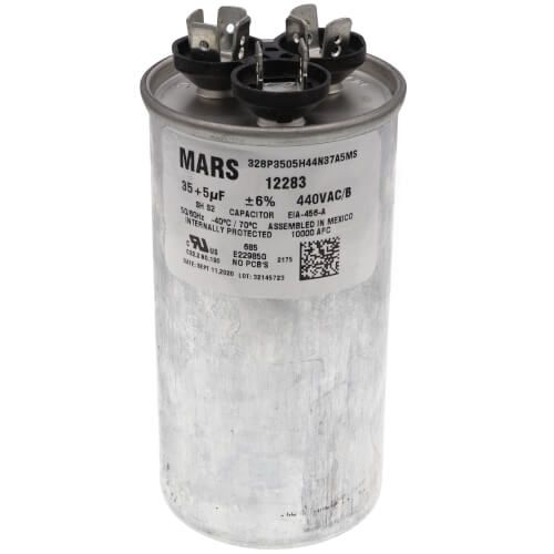 Mars 12283 - 35/5 MFD Round Run Capacitor (440V)