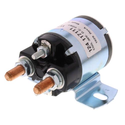 White Rodgers 124-117111 - Solenoid Continuous Duty, Normally Open Continuous Contact Rating 100 Amps (36 VDC Isolated Coil)