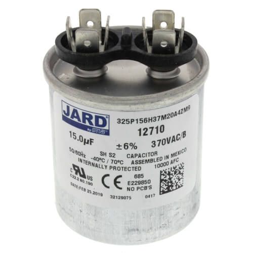 Jard 12710 - 15 MFD Round Run Capacitor (370V)