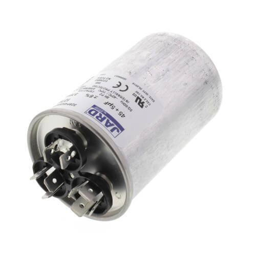 Jard 12769 - 45/5 MFD Round Run Capacitor (370V)