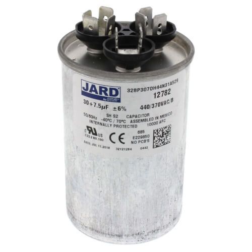 Jard 12782 - 30/7.5 MFD 440V ROUND