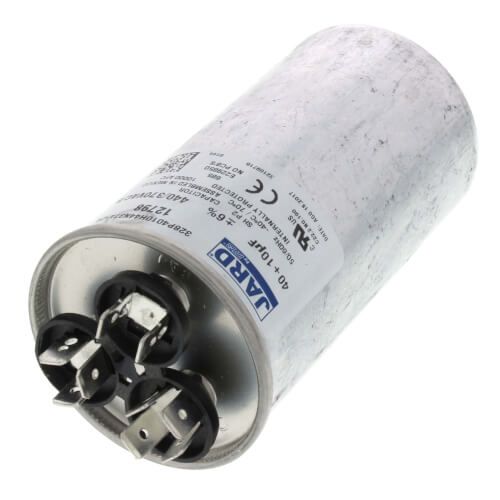 Jard 12798 - 40/10 MFD Round Run Capacitor (440/370V)