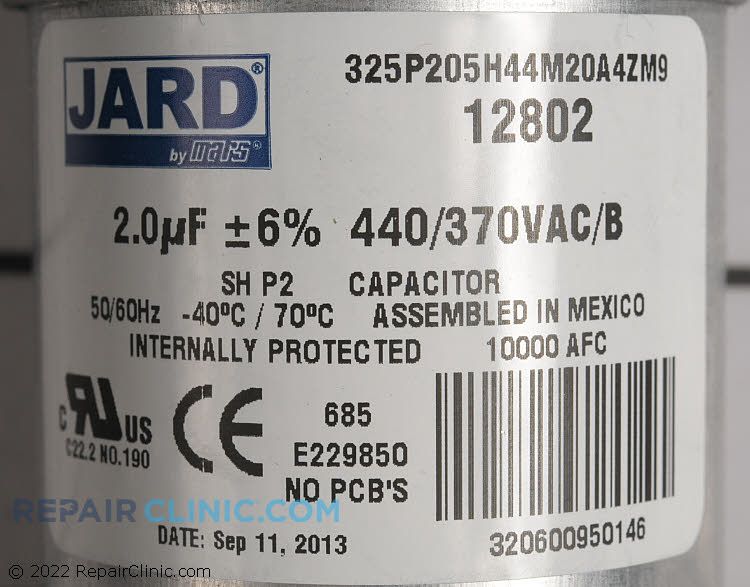 Jard 12802 - 2 MFD 440V ROUND
