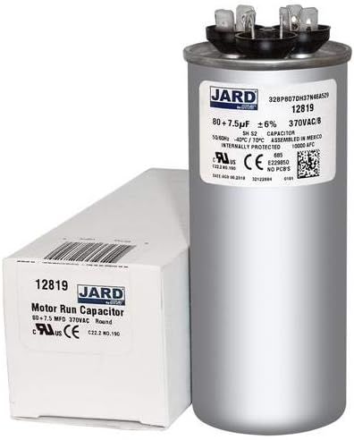 Jard 12819 - 80/7.5 MFD 370V ROUND