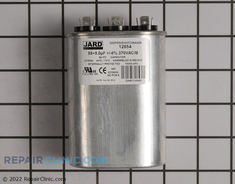 Jard 12854 - 55/5 MFD 370V OVAL
