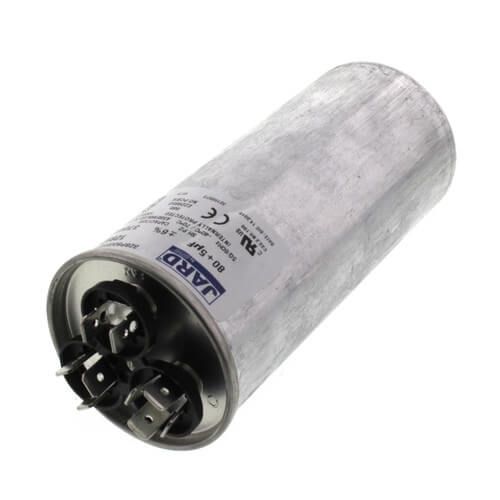 Jard 12897 - 80/5 MFD Round Run Capacitor (370V)