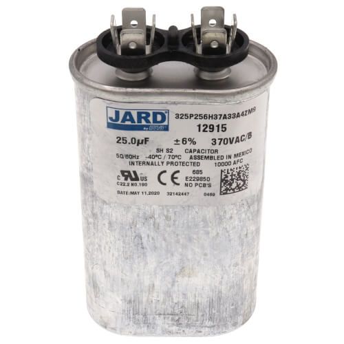 Jard 12915 - 25 MFD Oval Run Capacitor (370V)