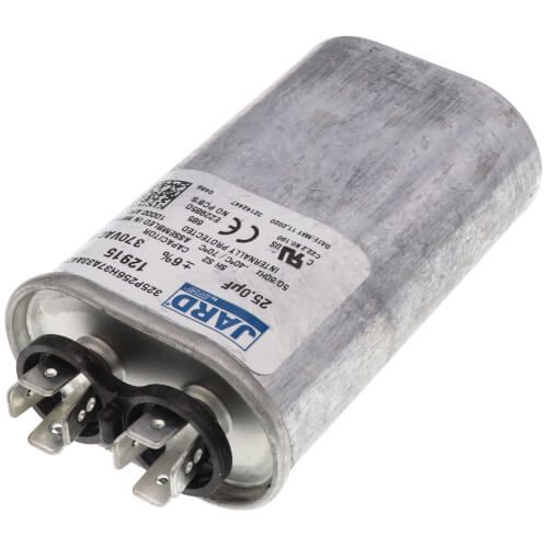 Jard 12915 - 25 MFD Oval Run Capacitor (370V)