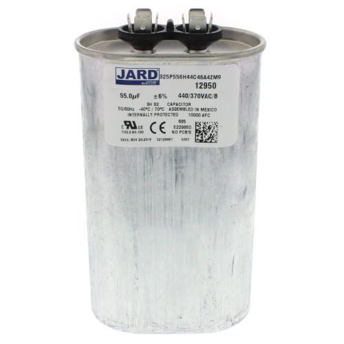 Jard 12950 - 55 MFD Oval Run Capacitor (440V)