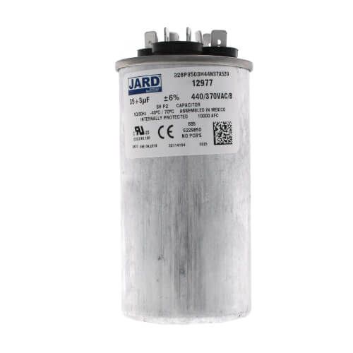 Jard 12977 - 35/3 MFD Round Run Capacitor (440V)