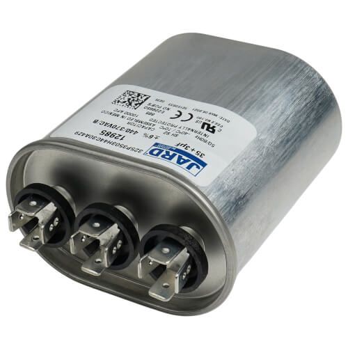Jard 12985 - 35/3 MFD Oval Run Capacitor (440/370V)