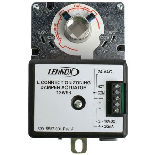 Lennox 12W98 - 24V Non Spring Return Actuator, 4/20mA, 2/10VDC, 35 psi