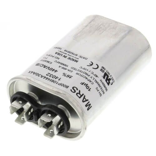Mars 14032 - 10 MFD Oval Run Capacitor (440/370V)