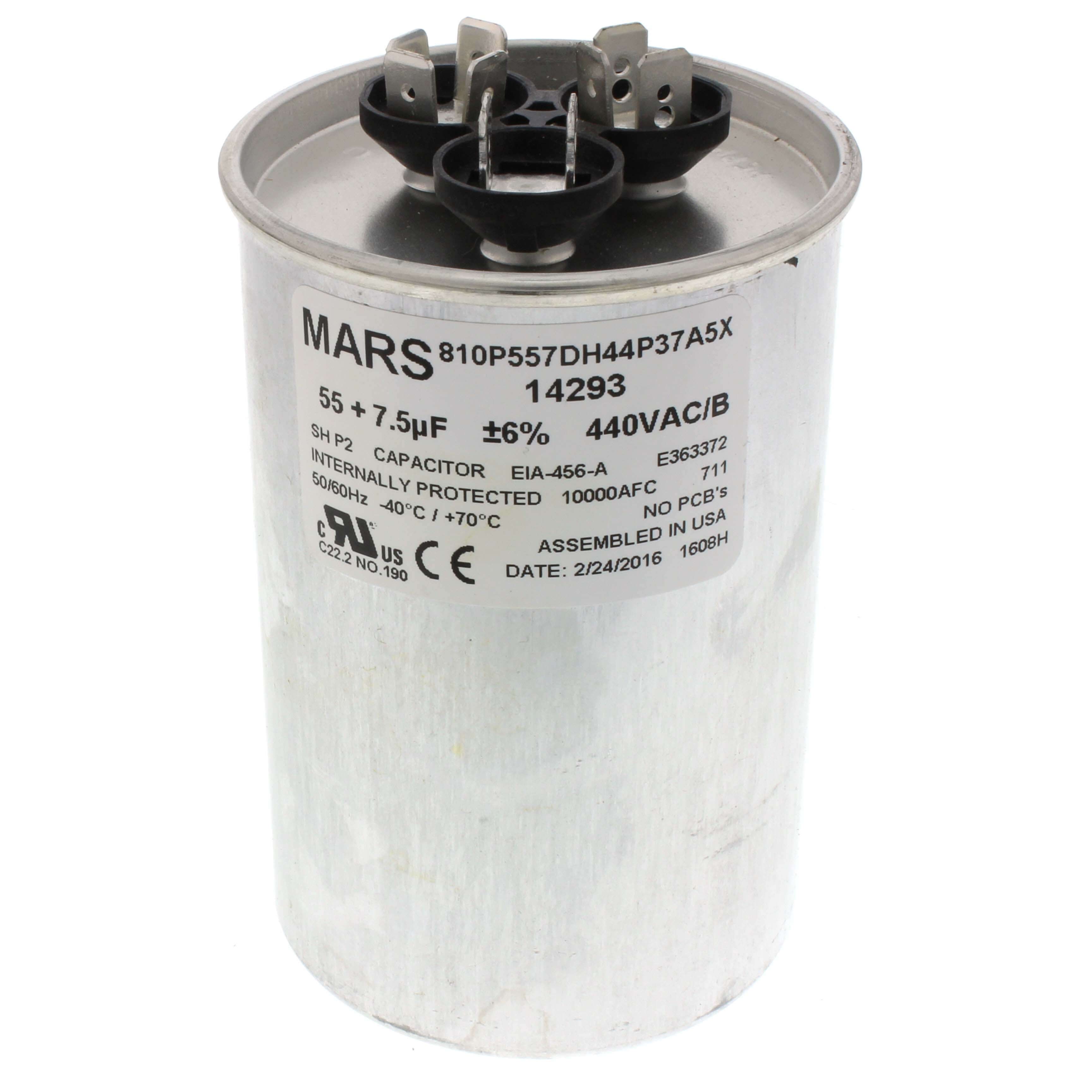 Mars 14293 - MARS USA 55/7.5MFD 440/370V RD