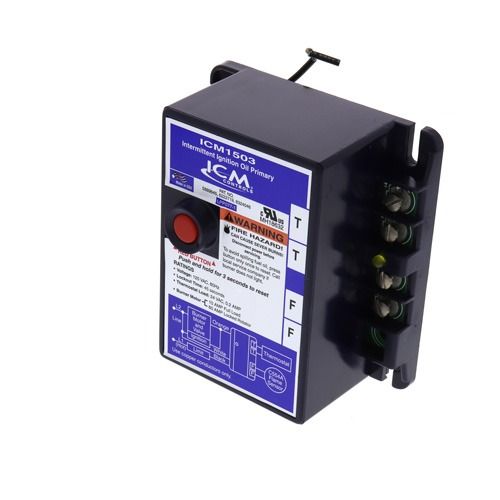 ICM Controls ICM1503 - Intermittent Ignition Oil Primary Control – 45-Second Safety Lockout