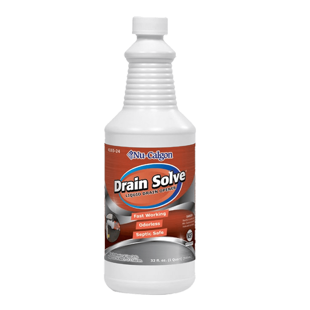 Nu-Calgon 4165-24 Drain Solve – 1-Quart Liquid Drain Opener