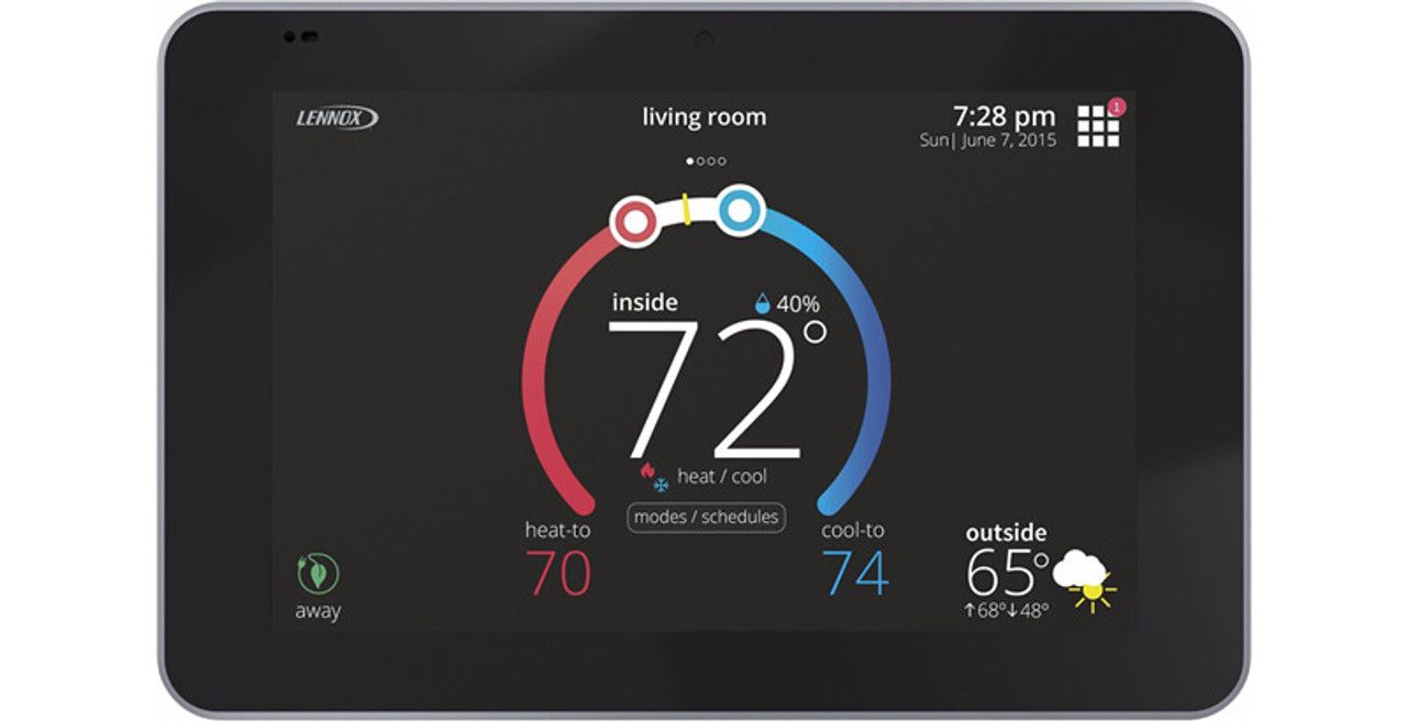 Lennox 15Z69 - ( M30 ) Touchscreen Smart Programmable Thermostat, WiFi, Universal 4 Heat/2 Cool