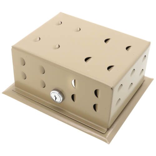 Robertshaw 190-065 - BTG-54-VL, Rectangular Metal Thermostat Guard Kit w/ Solid Base