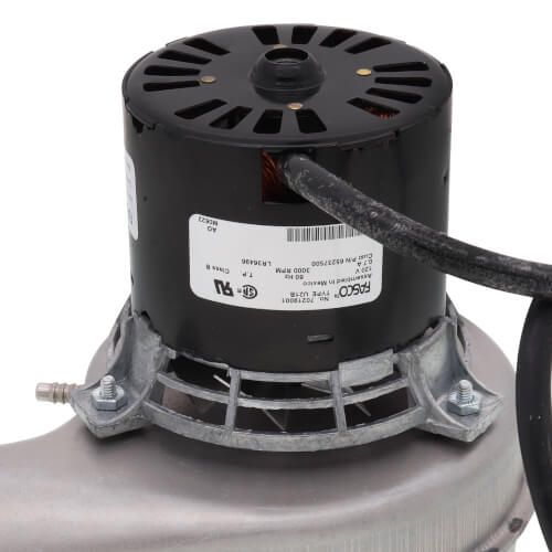 Lennox 19J04 ( 65237500 ) - Draft Inducer Blower, 1/65 HP, 120 Volts, 60 Hz, 3000 RPM