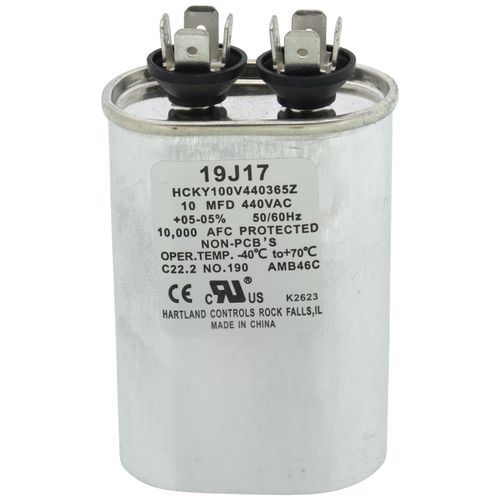 Lennox 19J17 - FirstChoice 19J17, Run Capacitor, 10 MFD, 440V, Oval