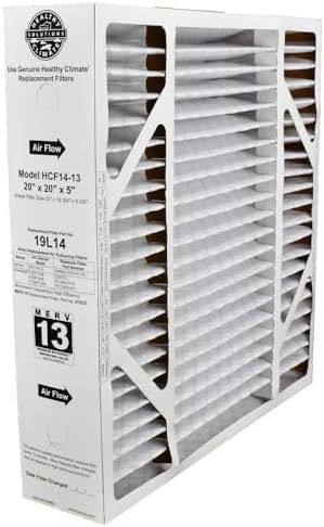 Lennox 19L14 - Disposable Pleated Box Filter 20 x 20 x 5 Inch, MERV 13