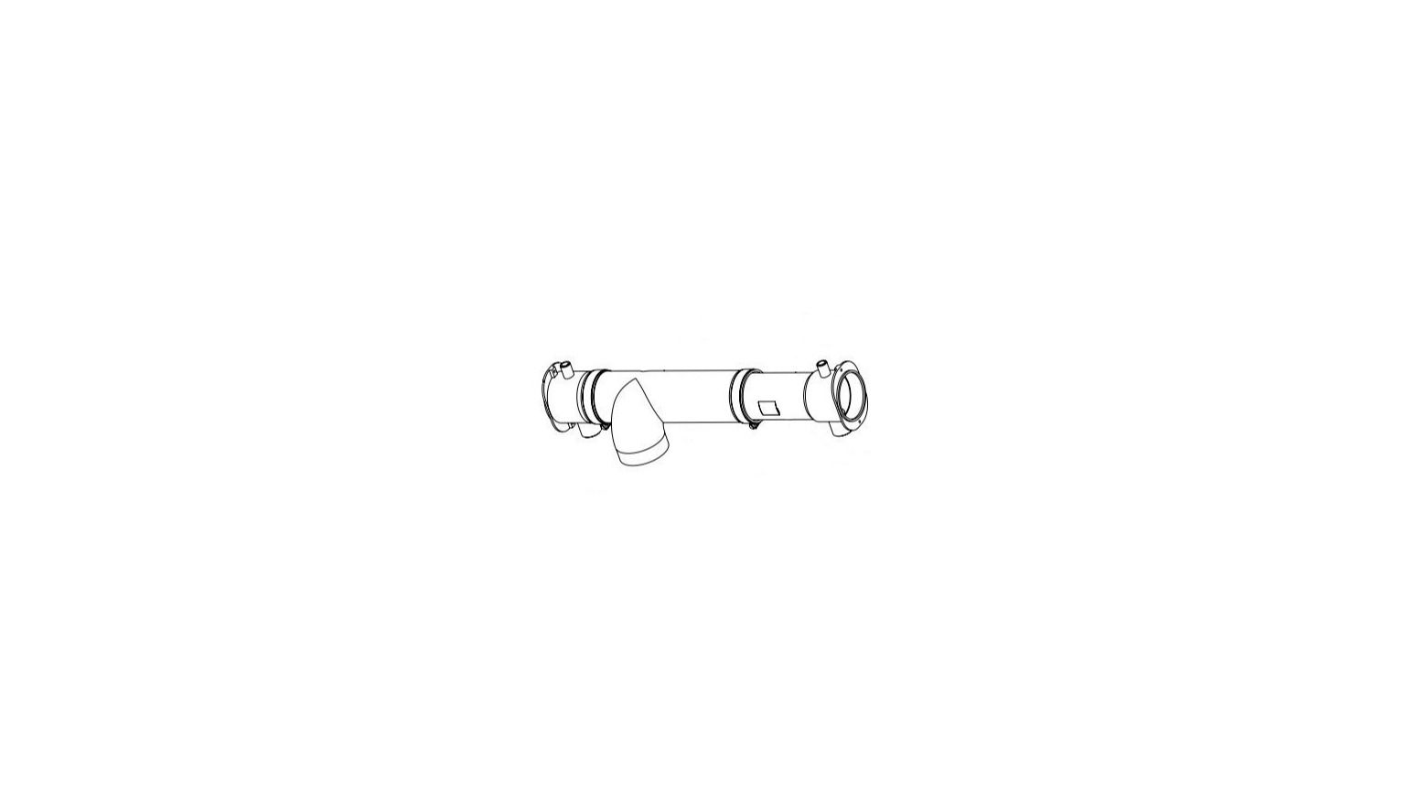 Lennox LB-108344B, Flue Assembly, OAL: 17.432 Inch