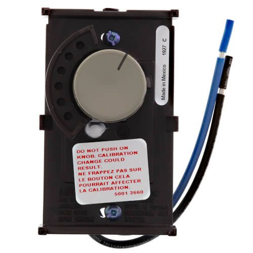 White Rodgers 1A65-641 - Beige Line Voltage Wall Thermostat, SPST, Open On Rise (No Thermometer)