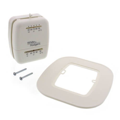 White Rodgers 1C26-101 - Heat/Cool Snap Acting thermostat in white vertical mount