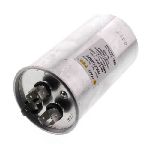 Titan Pro TRCFD5575 - 55/7.5 MFD Round Dual Motor Run Capacitor (440/370V)