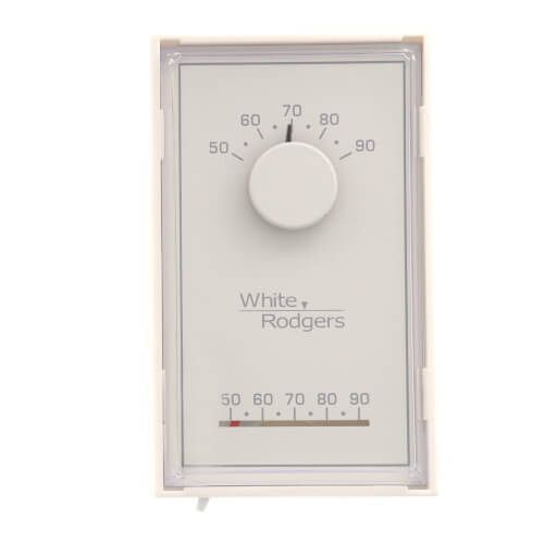 White Rodgers 1E30N-910 - Single Stage Mechanical Thermostat, Vertical, Mercury Free (Heat Only)