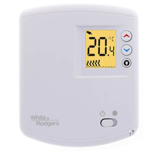 White Rodgers 1E65-144 - Electronic Digital Line Voltage Thermostat, Non-Programmable