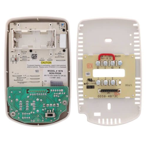 White Rodgers 1E78-144 - Thermostat - 1H/1C Conventional, 1H/1C Heat Pump, No Autochangeover, No Programming
