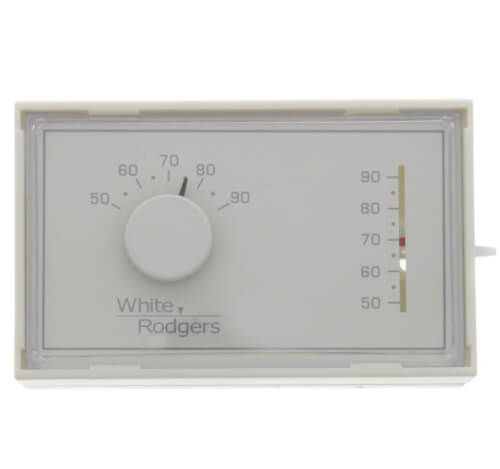 White Rodgers 1F56N-444 - Non-Programmable, 1H/1C, Mechanical Thermostat w/ 3-Wire Zone Mounting Plate