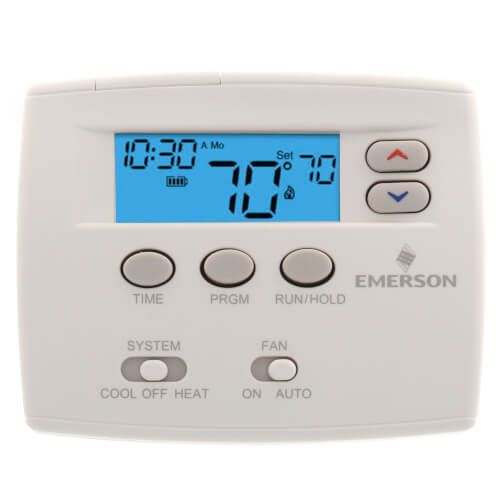 White Rodgers 1F80-0224 - 24 Hour Programmable Blue Thermostat, 1/1 Single Stage