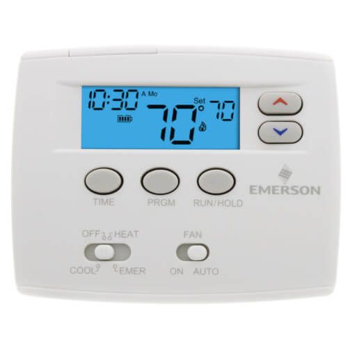 White Rodgers 1F82-0261 - 5+1+1 Day Programmable Blue Thermostat, 2/1HP