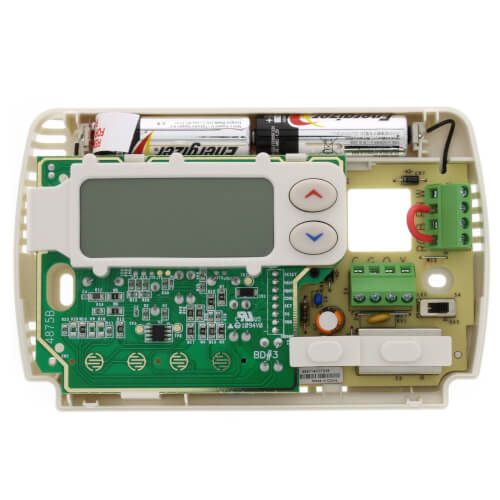 White Rodgers 1F86-344 - Non-Programmable Thermostat, Hardwired or Battery Powered