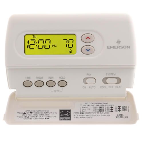White Rodgers 1F87-361 - 7-Day Programmable Thermostat, 24 Volt or Millivolt system