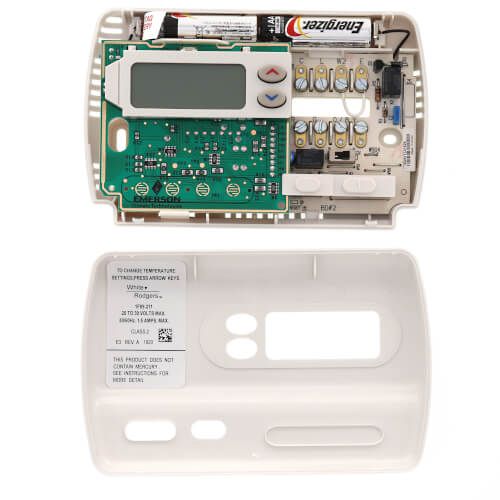 White Rodgers 1F89-211 - Non-Programmable Digital Thermostat, Standard Heat Pump (2H/1C), 24 Volts