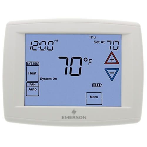White Rodgers 1F95-1277 - Programmable, 3H/2C, Big Blue Digital Touchscreen Thermostat
