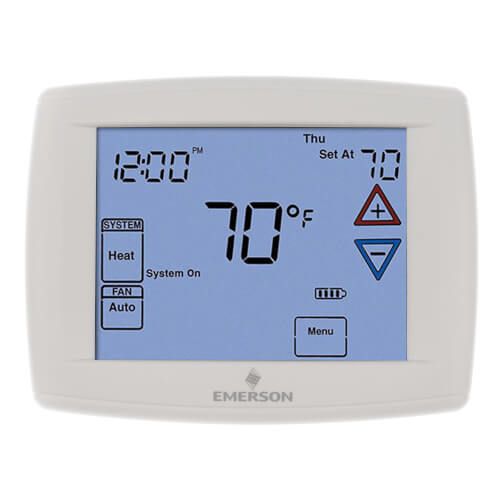 White Rodgers 1F95-1280 - Blue Touchscreen Commercial Multi-Stage, or Heat Pump, 7-Day programmable Digital Thermostat