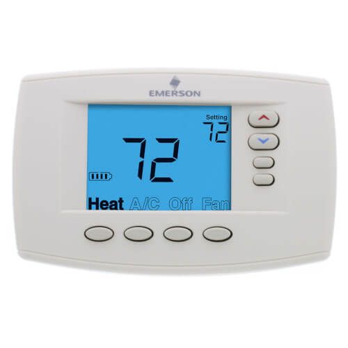 White Rodgers 1F95EZ-0671 - Programmable, 4H/2C, Easy Reader Blue Digital Thermostat