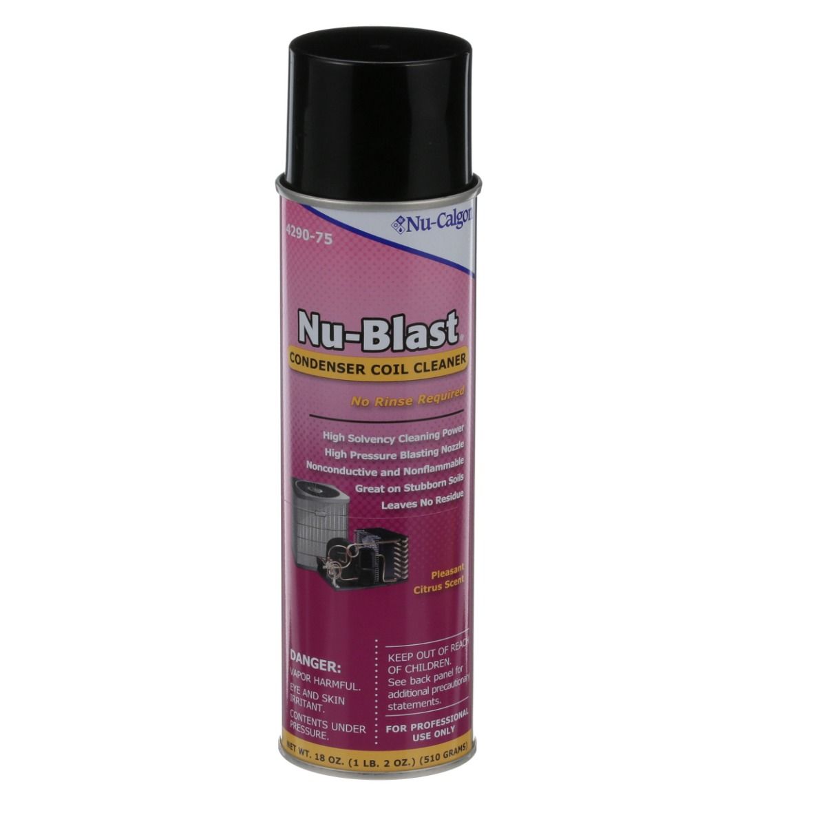 Nu-Calgon 4290-75 - Condenser Coil Cleaner, No-Rinse, 18 Oz