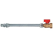 Lennox 21N72 - Supr-Safe® 20 Series, 3/8" ID x 1/2" OD Gas Appliance Connector, 1/2" MIP x 1/2" FIP Ball Valve x 18" Length