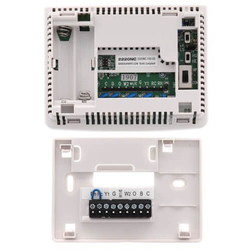 Braeburn 2220NC - 5-2 Day Programmable Thermostat (2 Heat/1 Cool) - Builders Series