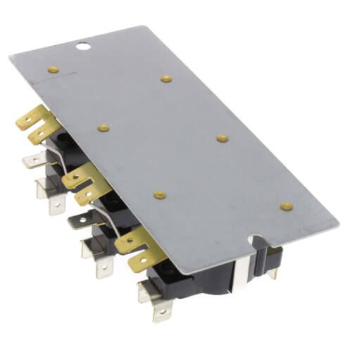 White Rodgers 24A34-14 - Electric Heat Sequencer, 5 Switches. On Timings, 1-160 Sec. Off Timings, 1-160 Sec.