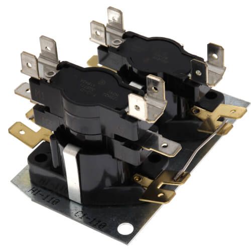 White Rodgers 24A34-5 - Electric Heat Sequencer, 3 Switches. On Timings, 1-110 Sec. Off Timings, 1-110 Sec.